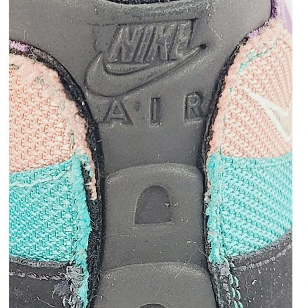 Nike Air Running Retro Lifestyle Athletic Sneakers Men Size 12 Black Purple Teal